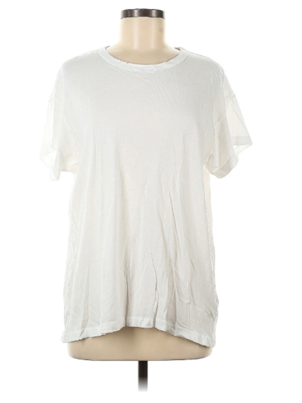 THE GREAT. Boxy Crew Tee | Size 3 (L) | White | 100% Cotton | Made in USA